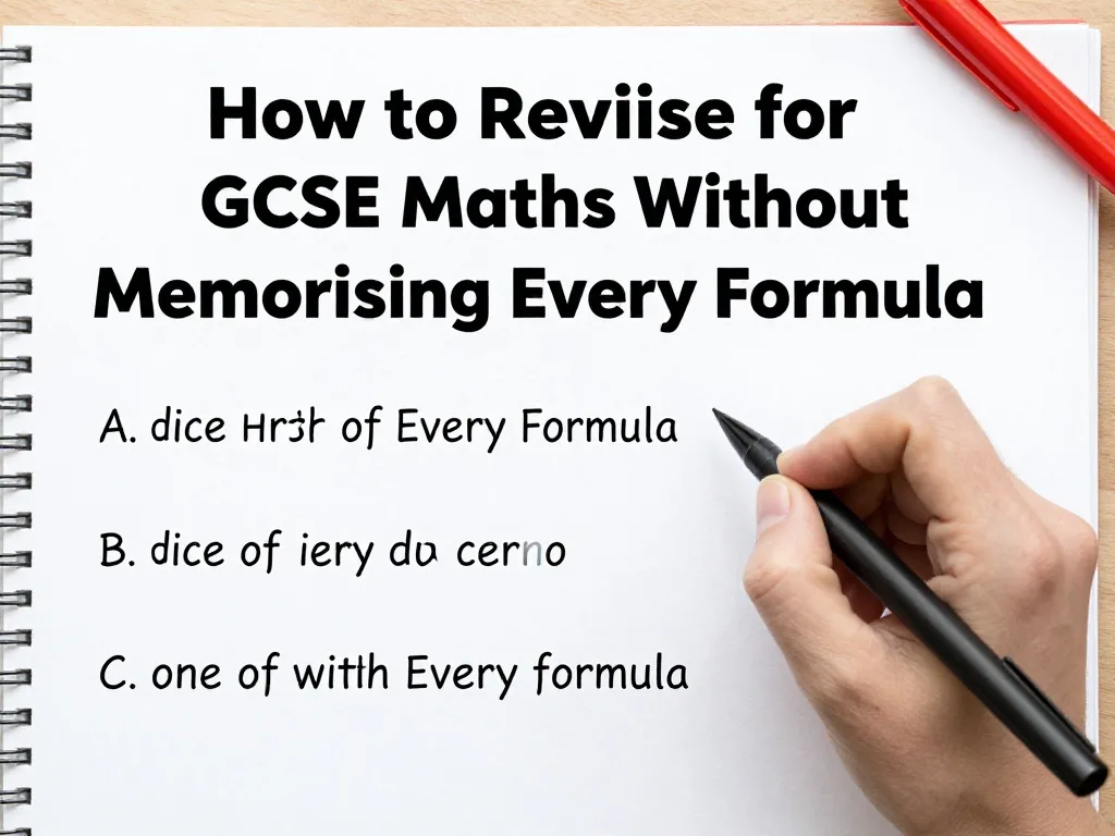 How to Revise for GCSE Maths Without Memorising Every Formula