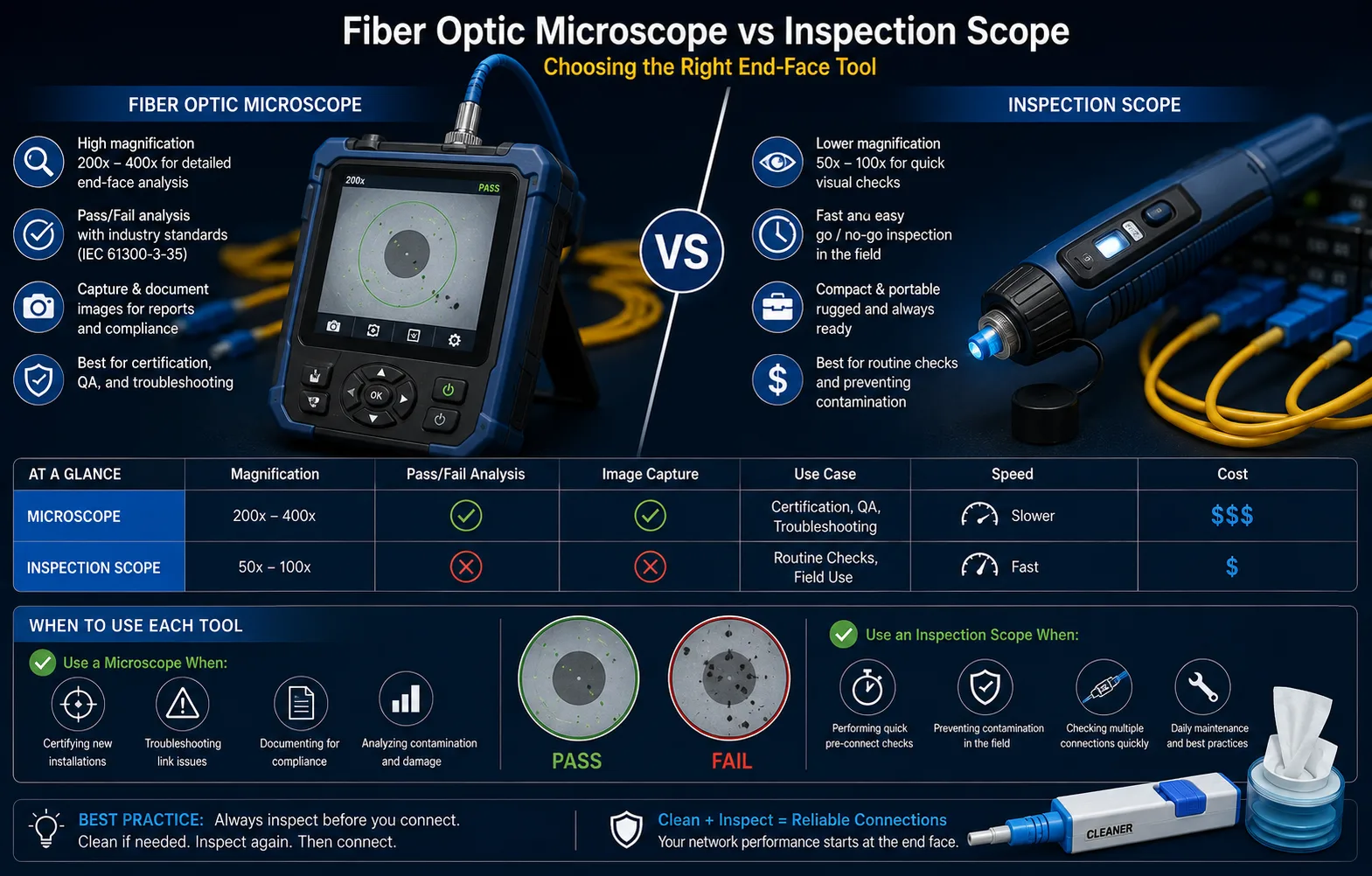 Fiber Optic Microscope vs Inspection Scope: Which Should You Buy?