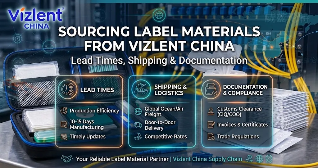 Sourcing Label Materials From Vizlent China: Lead Times, Shipping and Documentation
