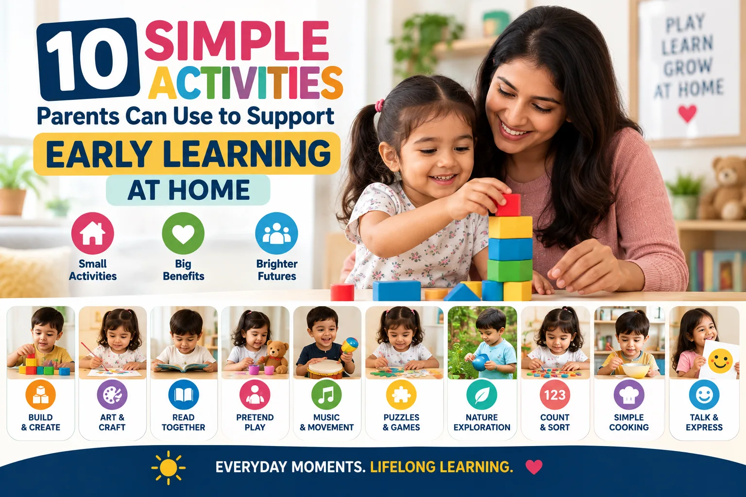 10 Simple Activities Parents Can Use to Support Early Learning at Home
