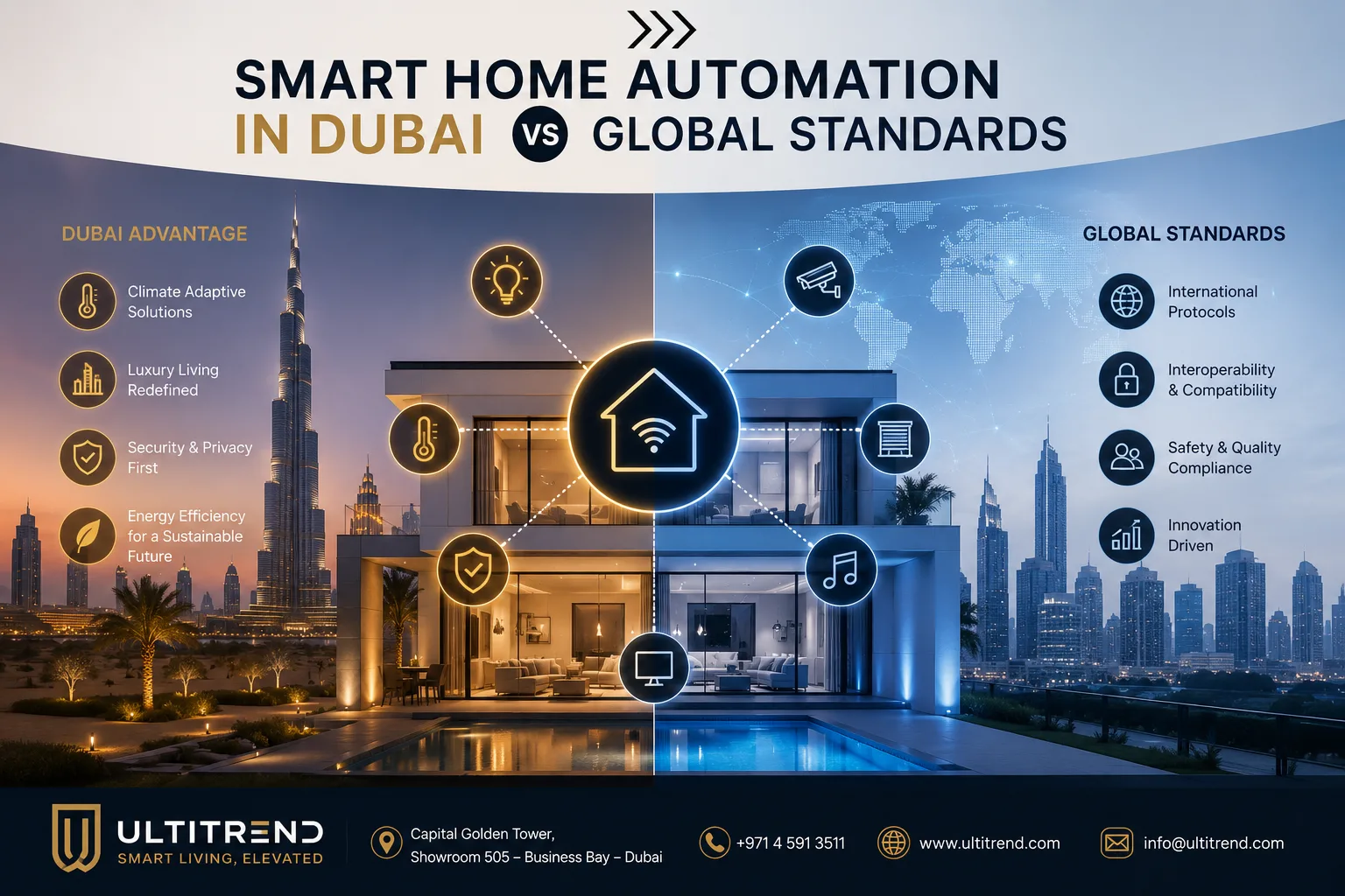 Smart Home Automation in Dubai vs Global Standards