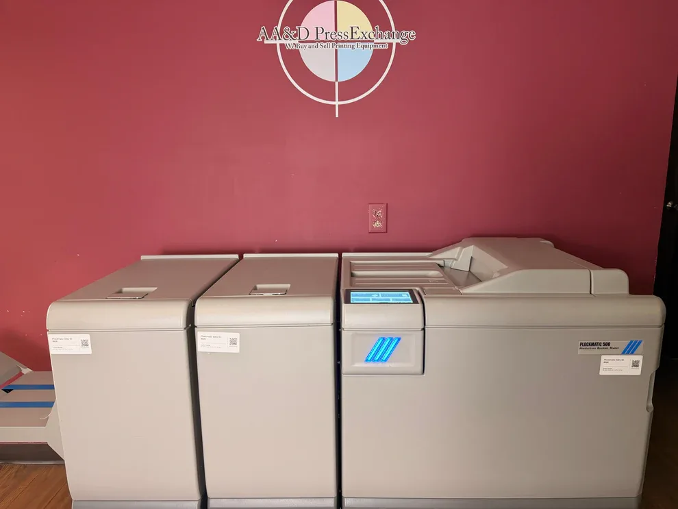 Used Plockmatic 500e Production Booklet Maker for Sale