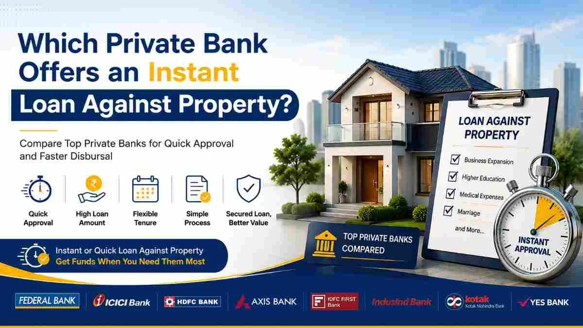 Which Private Bank Offers an Instant Loan Against Property?