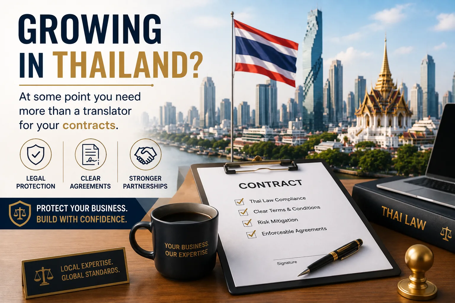 Growing in Thailand? At some point you need more than a translator for your contracts.