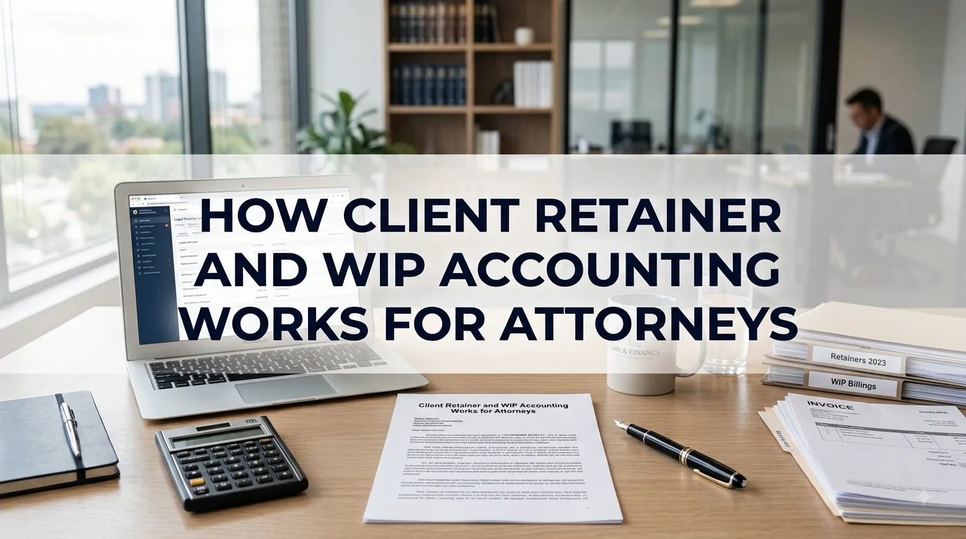 How Client Retainer and WIP Accounting Works for Attorneys