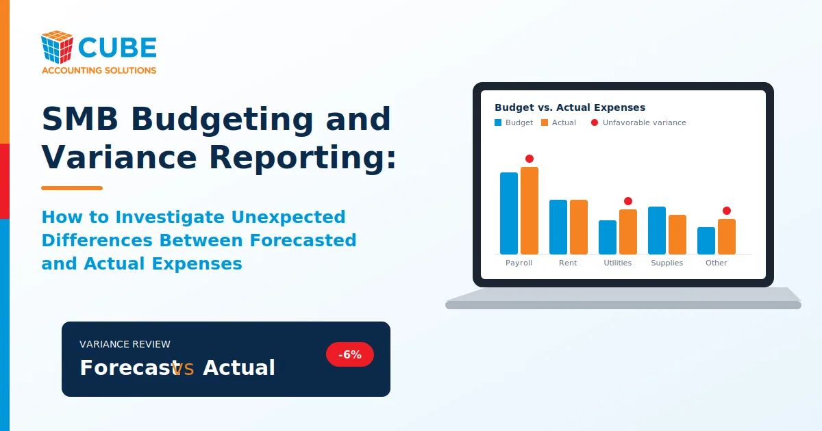 SMB budgeting and variance reporting: How to Investigate Unexpected Differences Between Forecasted and Actual Expenses