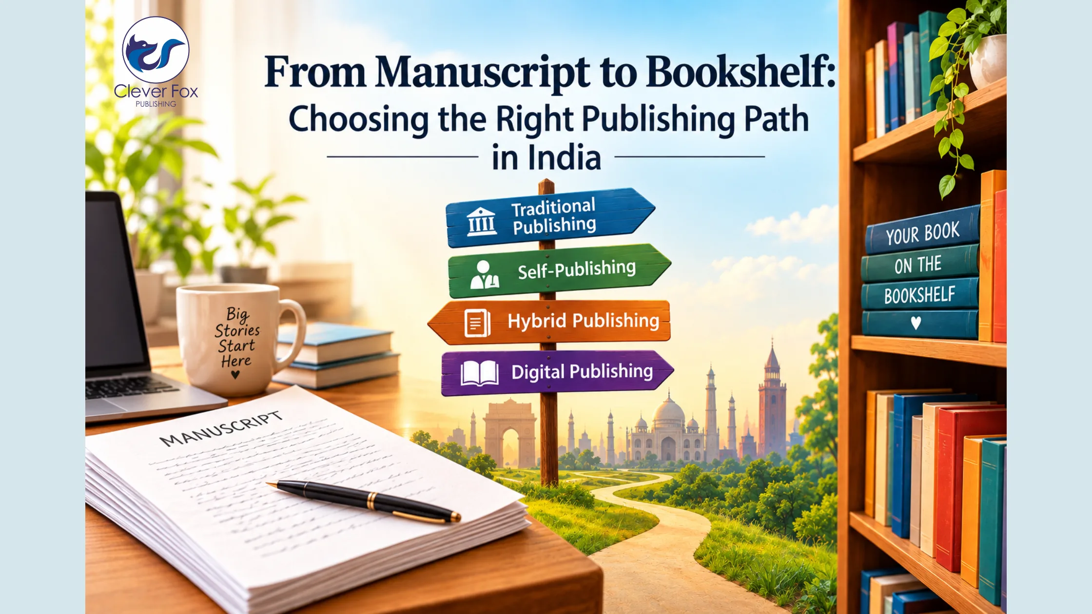 From Manuscript to Bookshelf: Choosing the Right Publishing Path in India