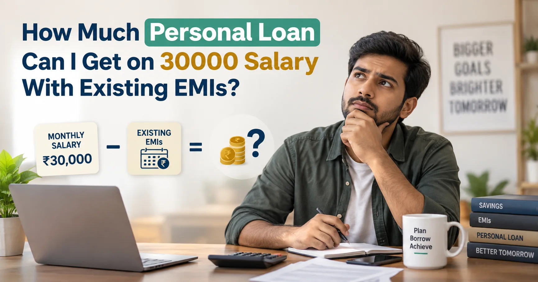 How Much Personal Loan Can I Get on 30000 Salary With Existing EMIs?