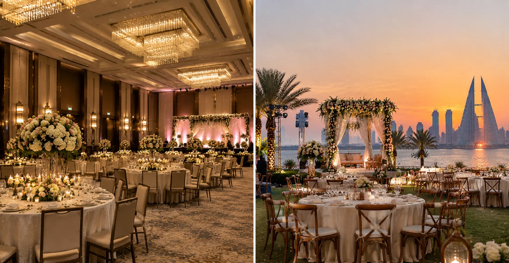 Indoor vs Outdoor Weddings in Bahrain: Which Setting Works Best?