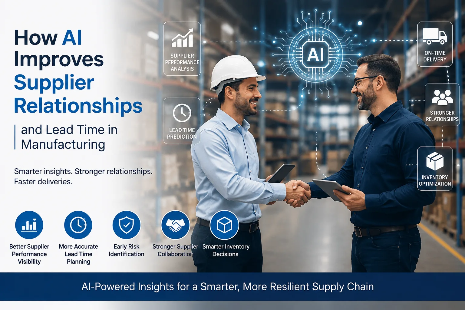 How Does AI Improve Supplier Relationships and Lead Time in Manufacturing?