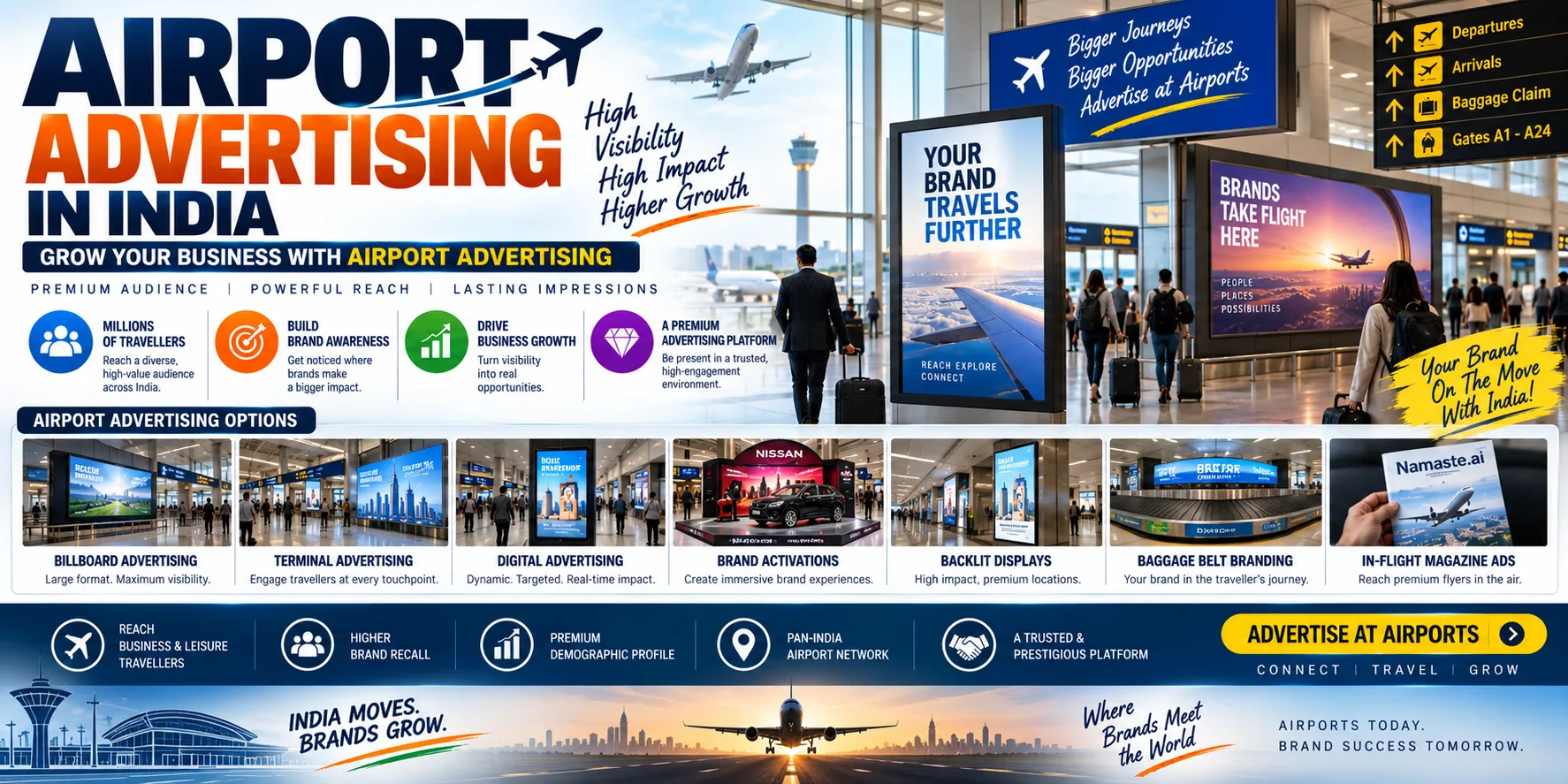 Grow Your Business with Airport Advertising: Complete Guide to Airport Branding in India