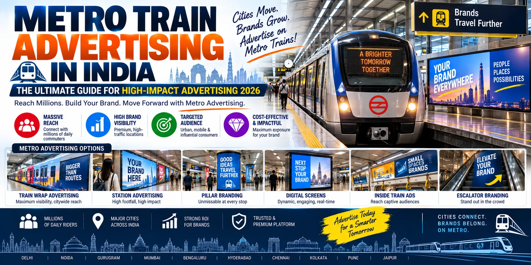 Metro Train Advertising in India: The Ultimate Guide for High-Impact Advertising 2026