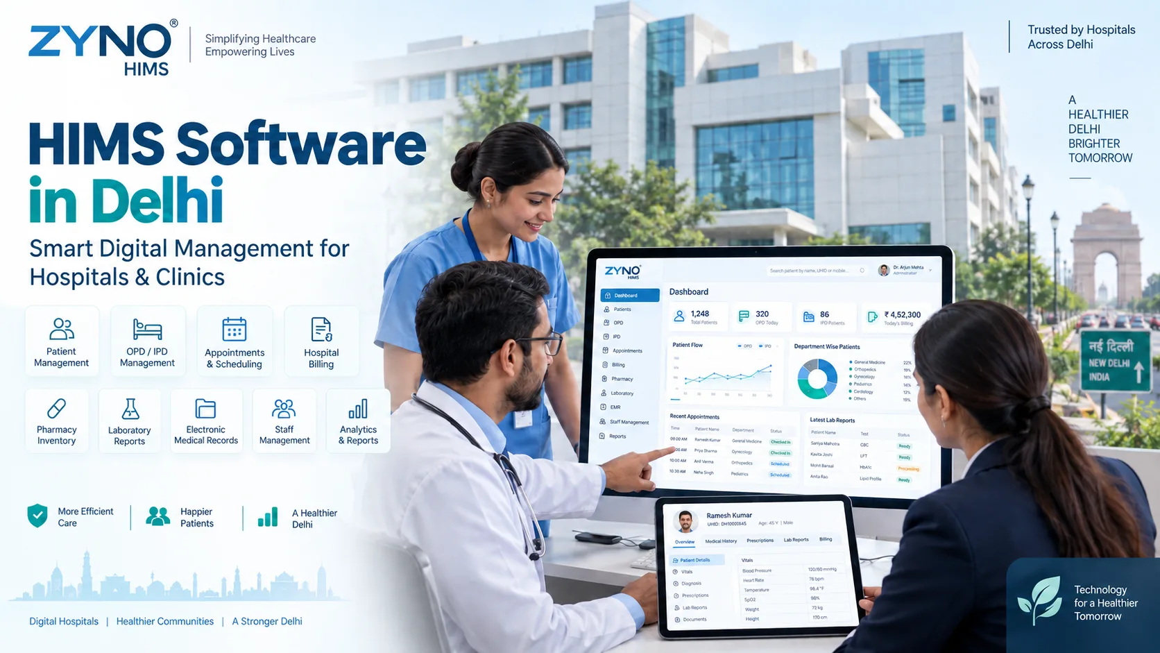 HIMS Software in Delhi: How It Helps Hospitals and Clinics Go Digital