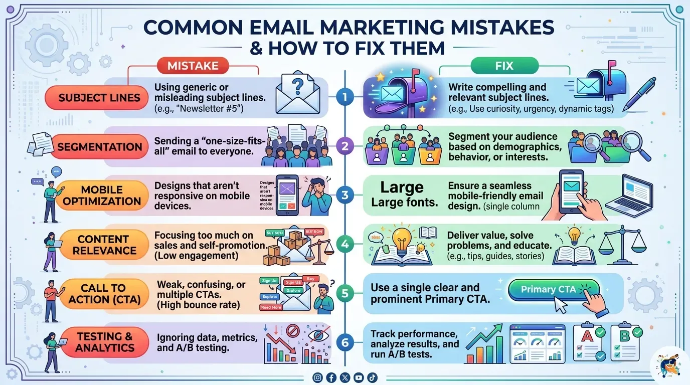 Common Email Marketing Mistakes That Hurt Results and How to Fix Them