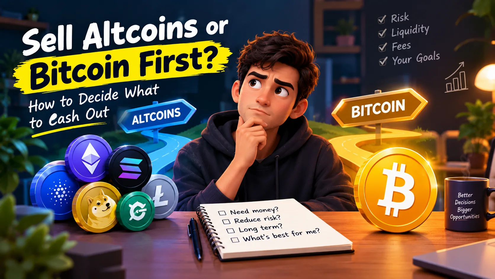 Should You Sell Altcoins or Bitcoin First? How to Decide What to Cash Out