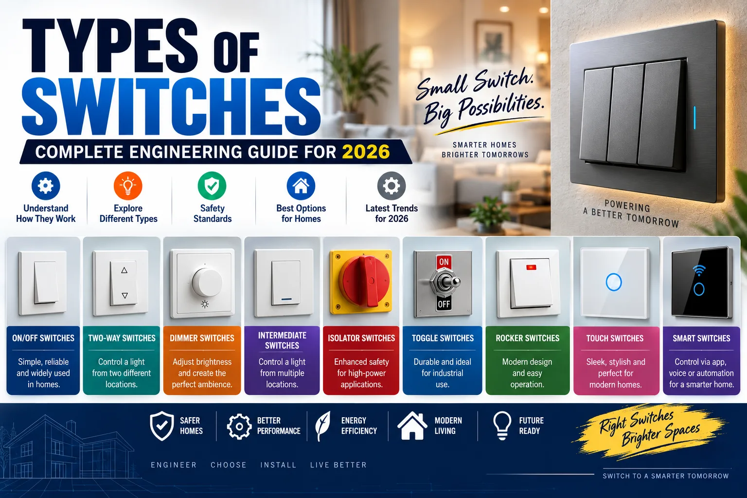 Types of Switches: Complete Engineering Guide for 2026
