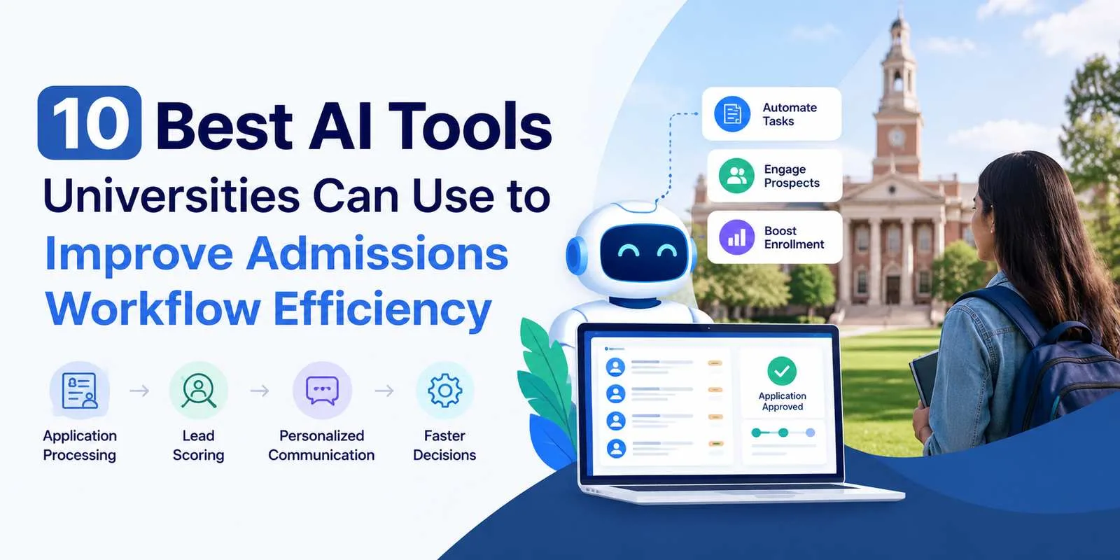 10 Best AI Tools Universities Can Use to Improve Admissions Workflow Efficiency