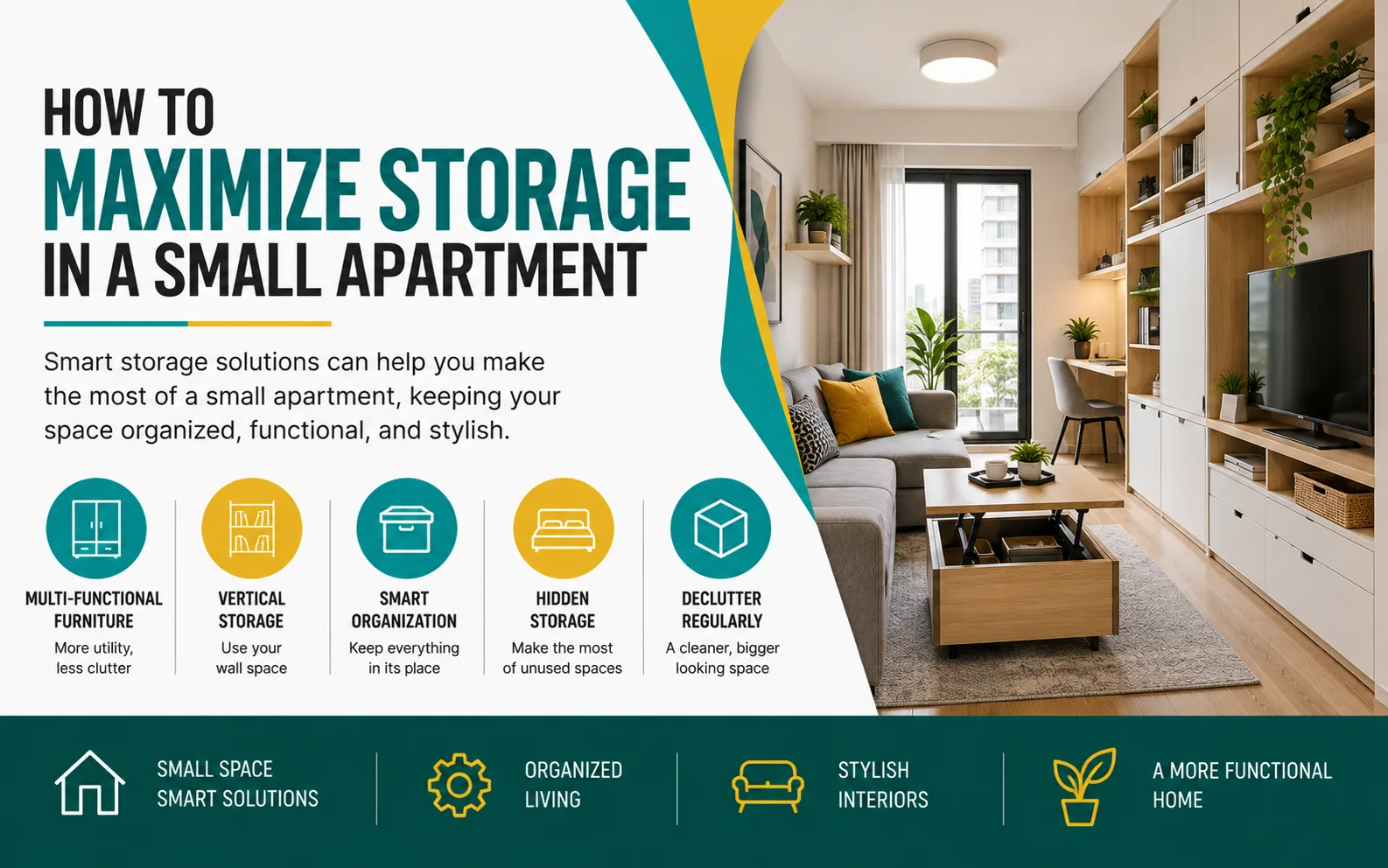 How to Maximize Storage in a Small Apartment