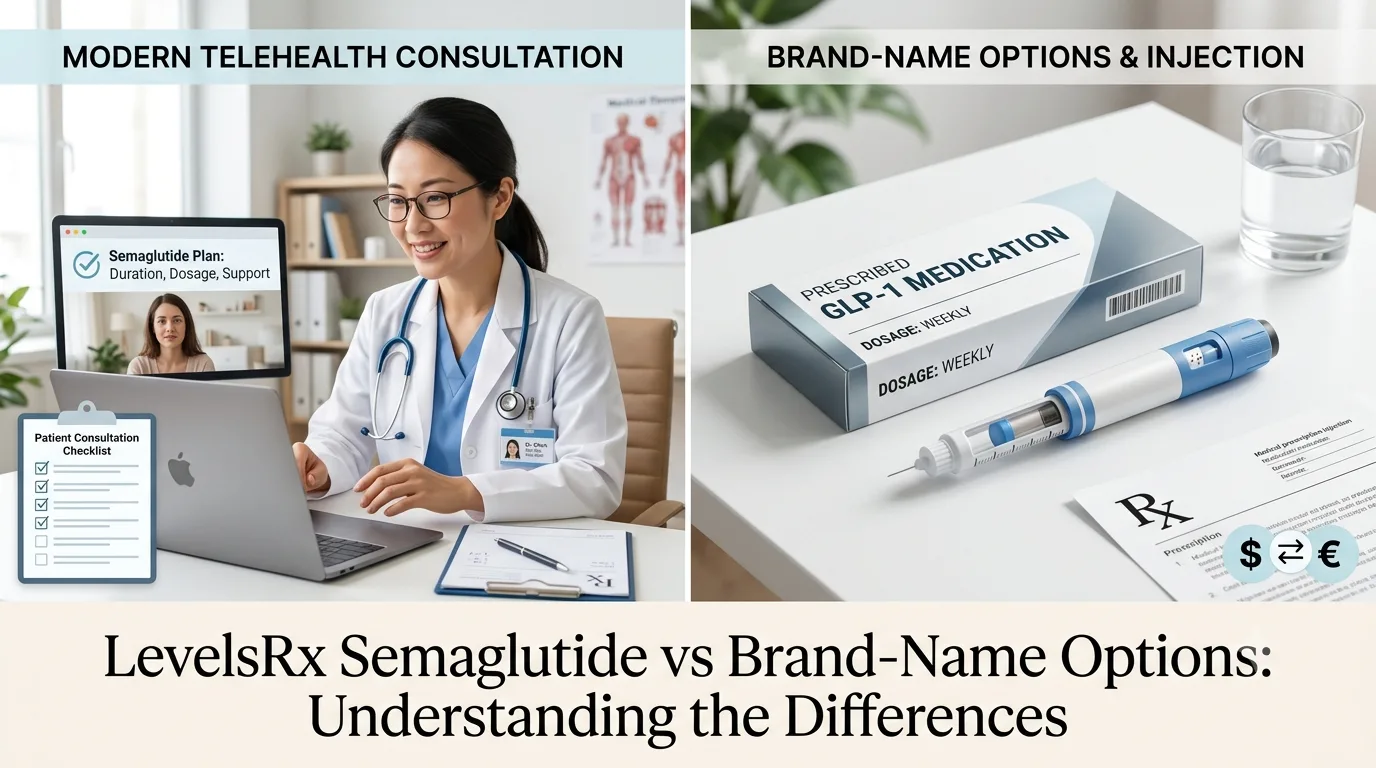 LevelsRx Semaglutide vs Brand-Name Options: Understanding the Differences ?