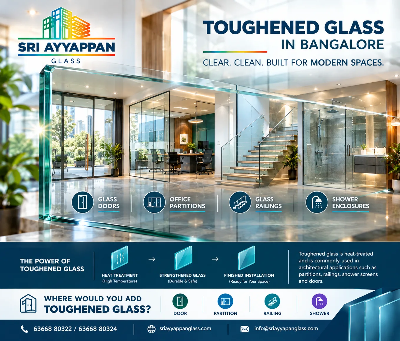 What Should You Know Before Installing Glass Partitions and Specialty Glass in Bangalore?