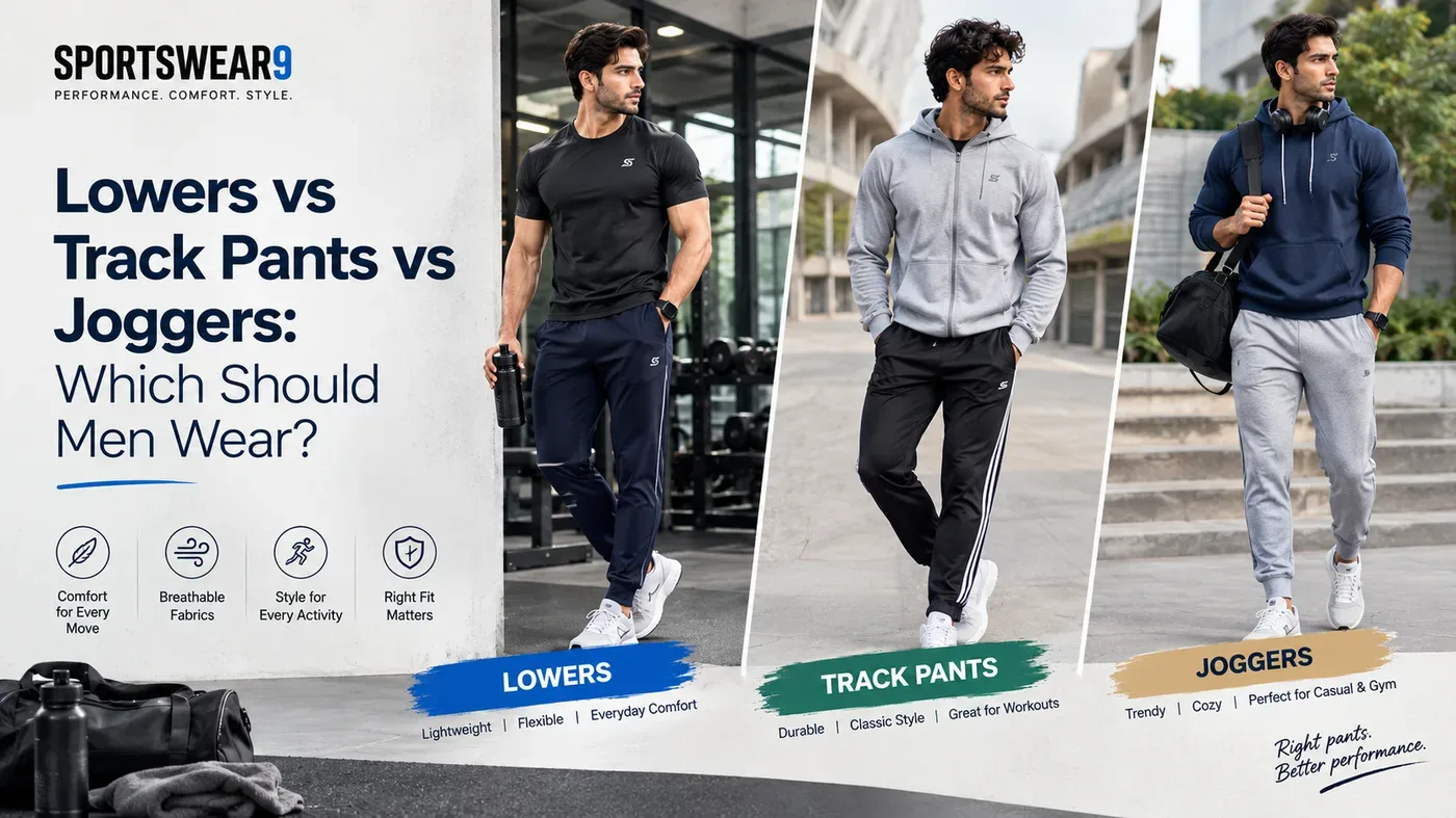 Lowers vs Track Pants vs Joggers: Which Should Men Wear?