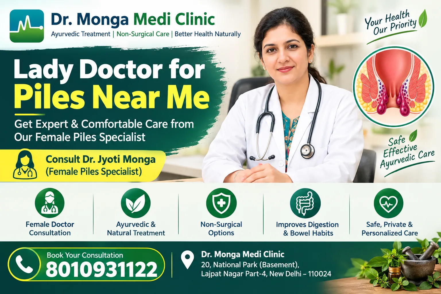 Lady Doctor for Piles Near Me: How to Choose the Right Piles Specialist