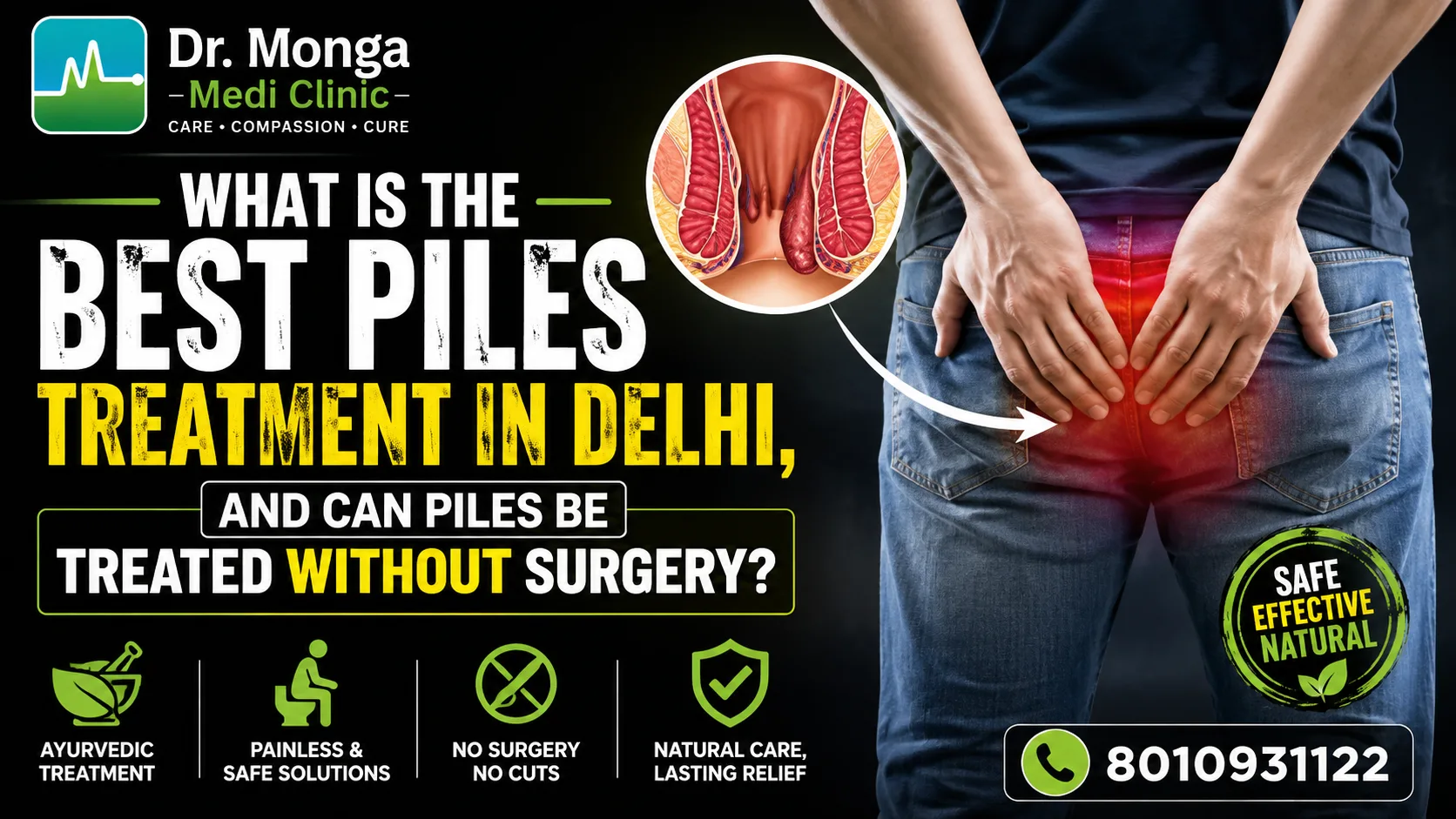 What Is the Best Piles Treatment in Delhi, and Can Piles Be Treated Without Surgery?
