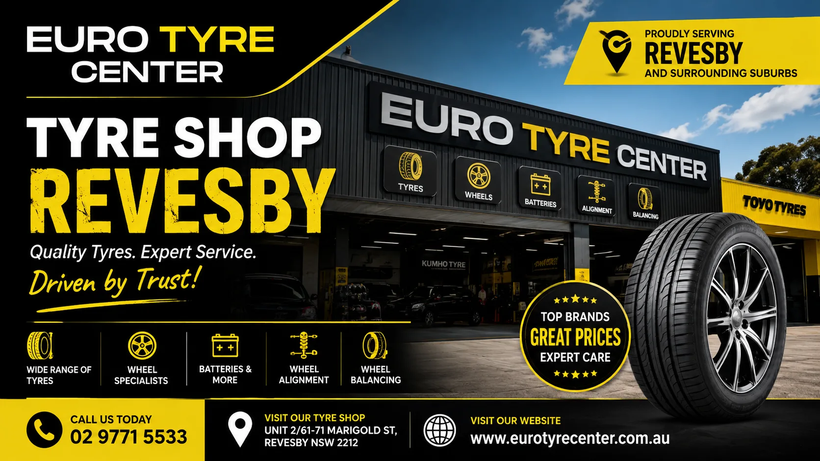 Where to Get Premium Tyres at Tyre Shop Revesby and Tyre Shop Belmore?