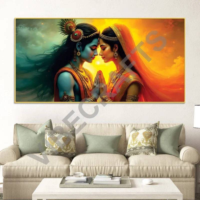 Radha Krishna Painting: Bring Divine Beauty and Positive Energy Into Your Home