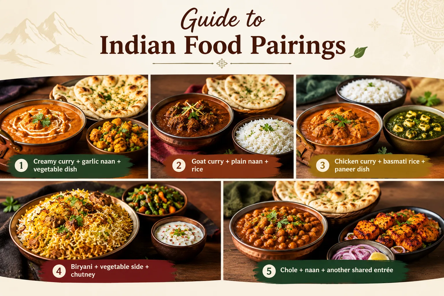 Indian Food Pairings: What Goes Best With Naan, Rice, and Curries?