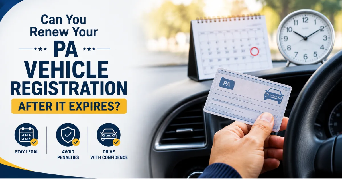 Can You Renew Your PA Vehicle Registration After It Expires?