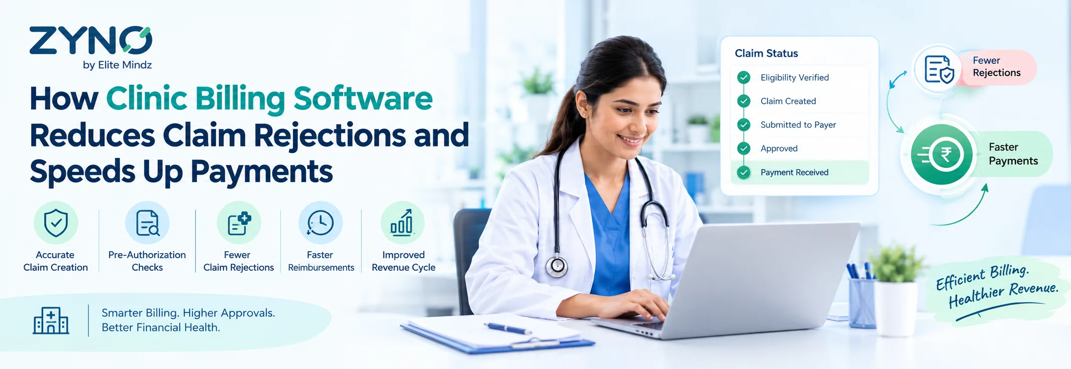 How Clinic Billing Software Reduces Claim Rejections and Speeds Up Payments
