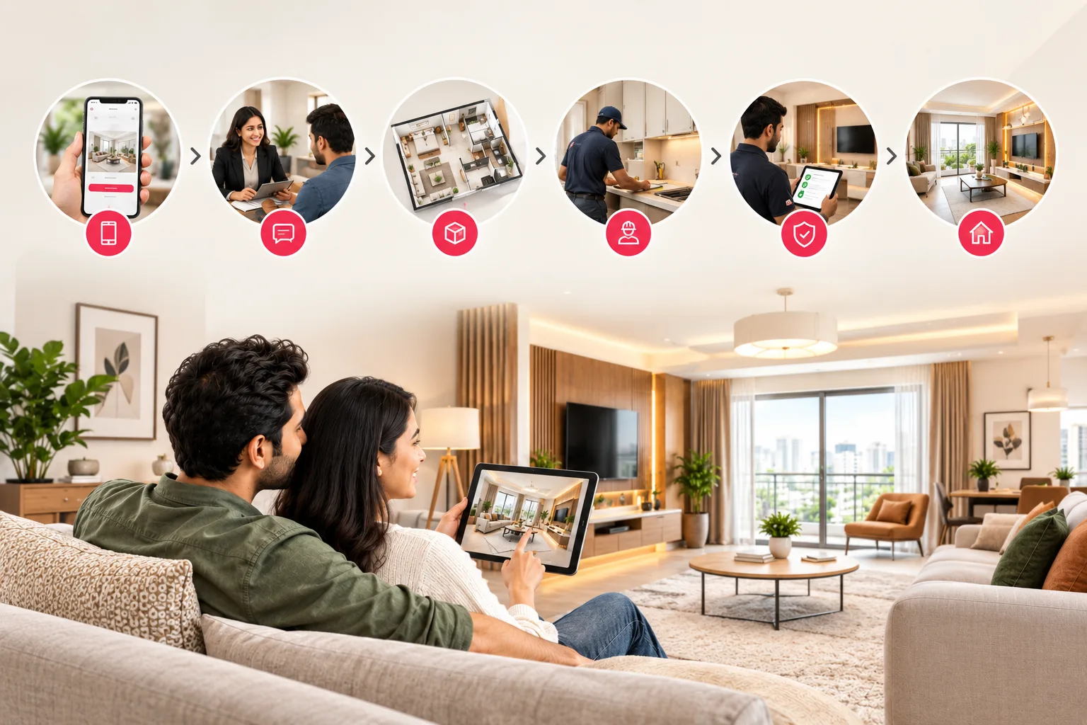 How the NoBroker Interiors Process Works for a Complete Home Makeover