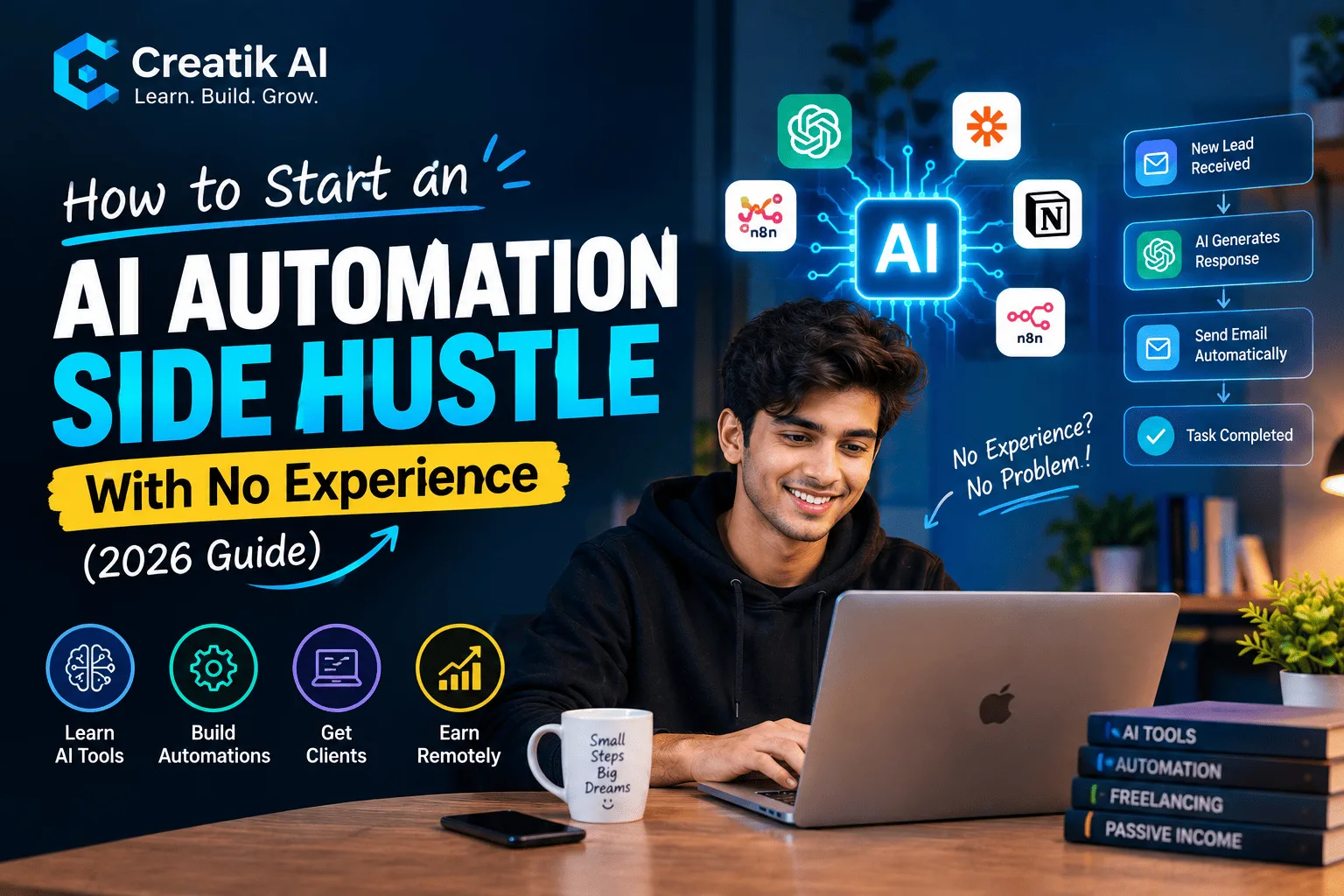 How to Start an AI Automation Side Hustle in 2026 — No Experience Needed