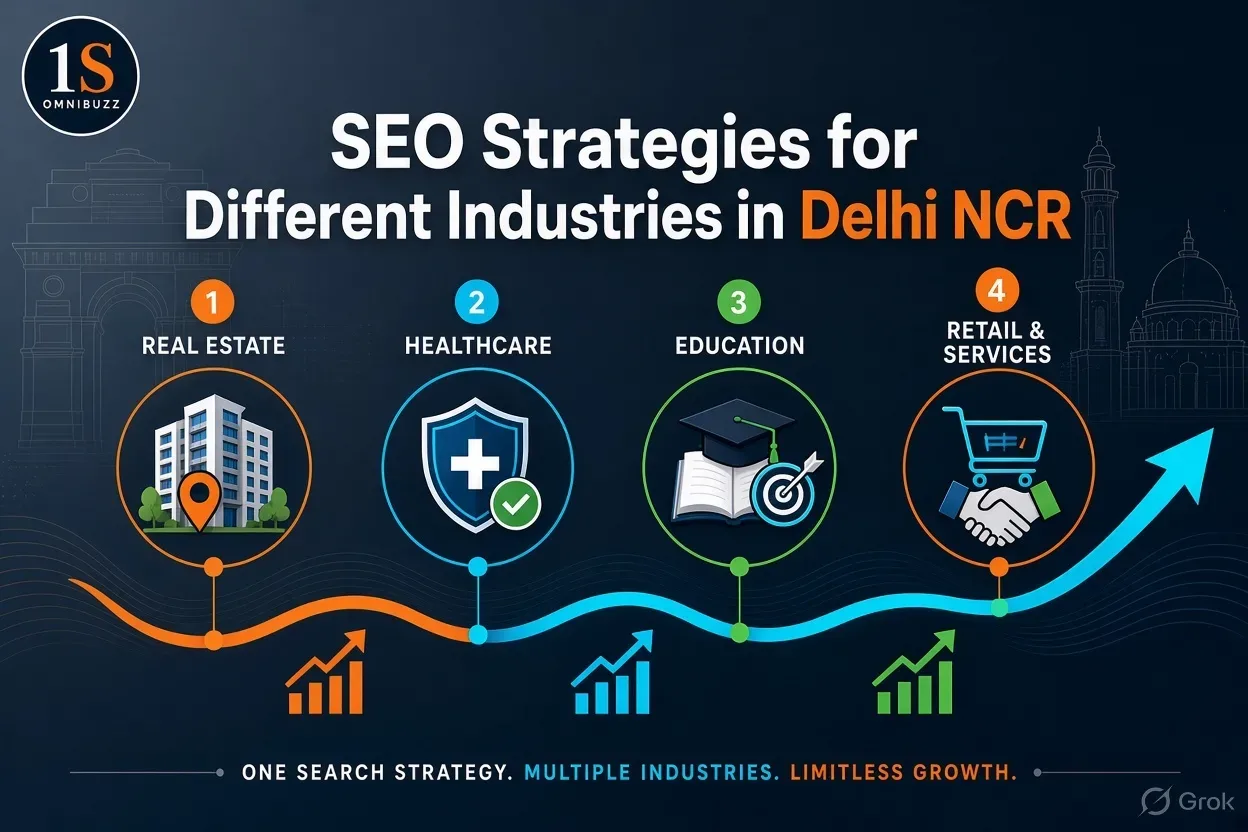 SEO for Different Industries in Delhi NCR: Strategies for Real Estate, Healthcare, Education and More