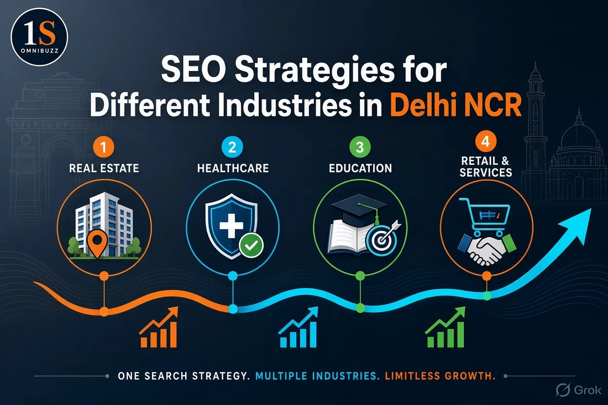 SEO for Different Industries in Delhi NCR: Strategies for Real Estate, Healthcare, Education and More