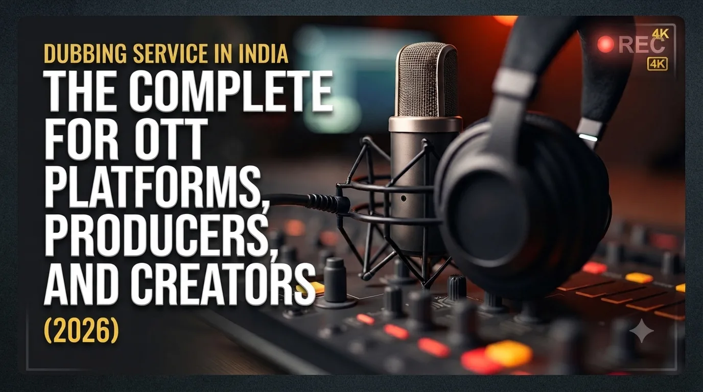 Dubbing Service in India: The Complete Guide for OTT Platforms, Producers, and Creators (2026)