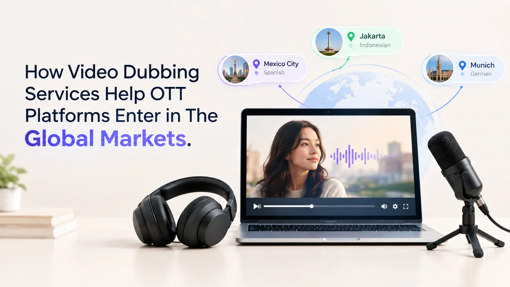 How Video Dubbing Services Help OTT Platforms Enter in The Global Markets