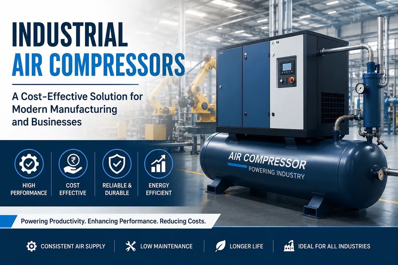 Industrial Air Compressors: A Cost-Effective Solution for Modern Manufacturing and Businesses