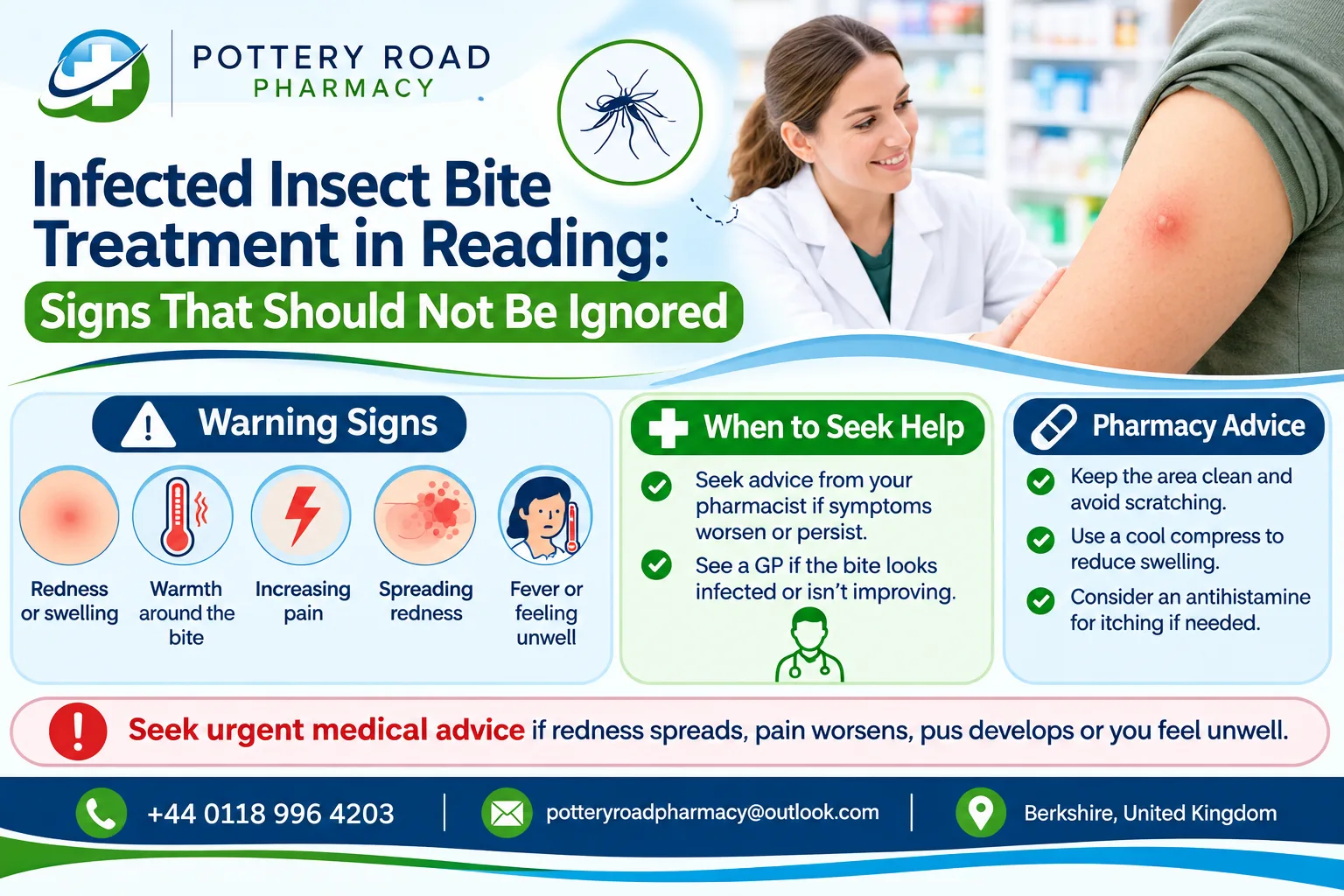 Infected Insect Bite Treatment in Reading: Signs That Should Not Be Ignored