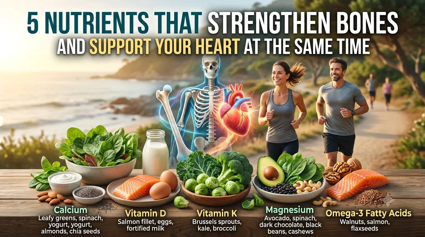 5 Nutrients That Strengthen Bones and Support Your Heart at the Same Time