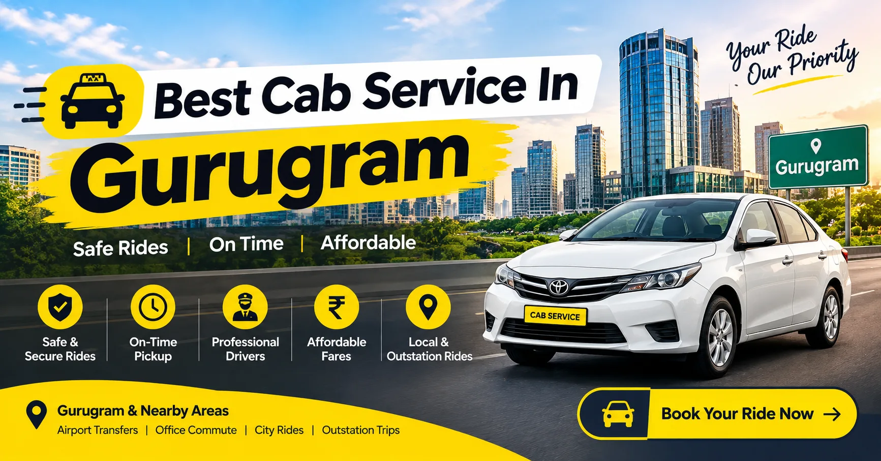 The Best Cab service in Gurugram