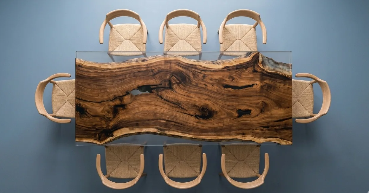 The Table at the Heart of the Home: Why Solid Wood and Epoxy Resin Furniture Becomes Part of Family Life