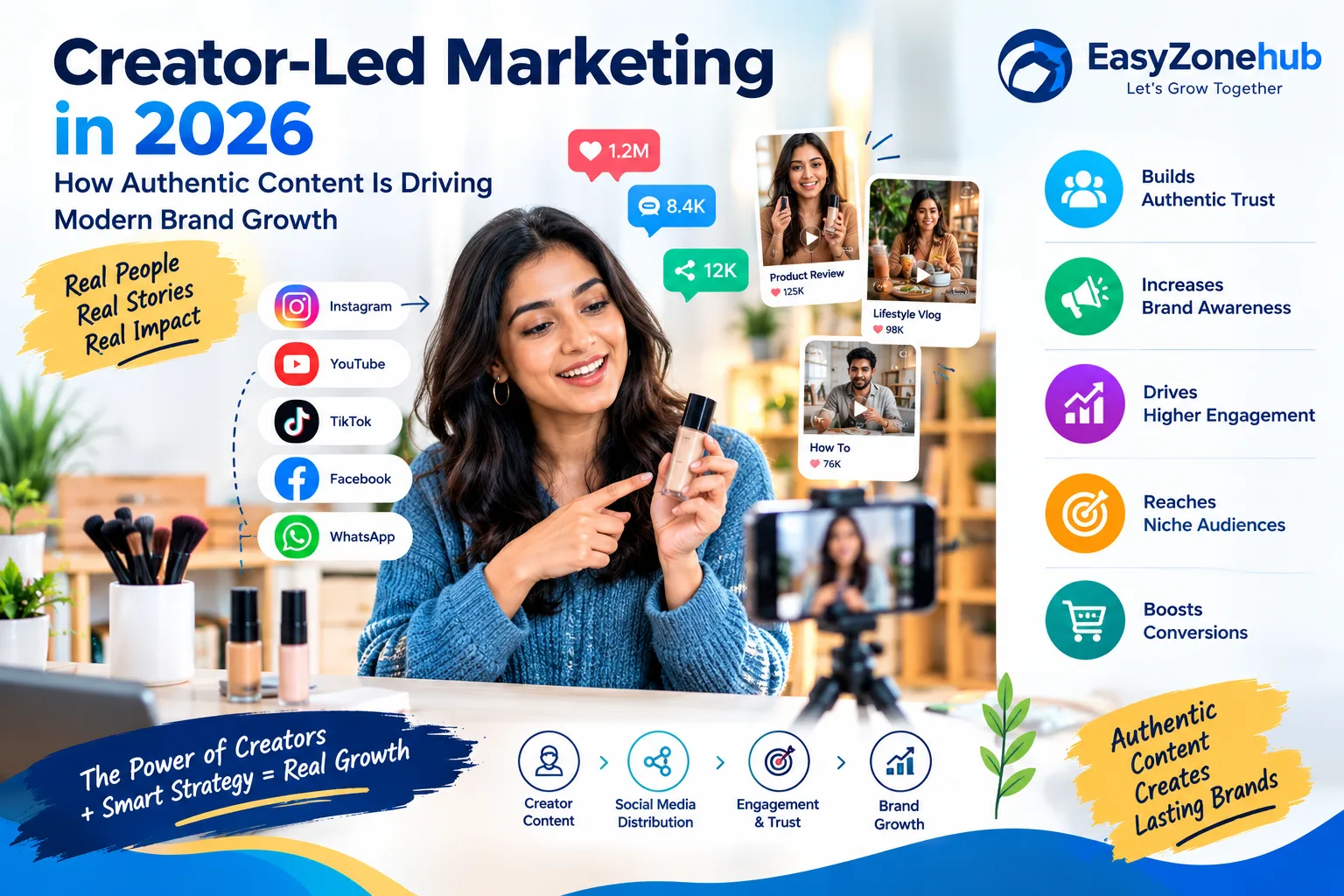 Creator-Led Marketing in 2026: How Authentic Content Is Driving Modern Brand Growth