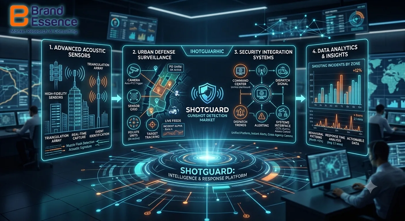 Global Gunshot Detection Market: Summary, Trends, Growth, Key Players, Segmentation.
