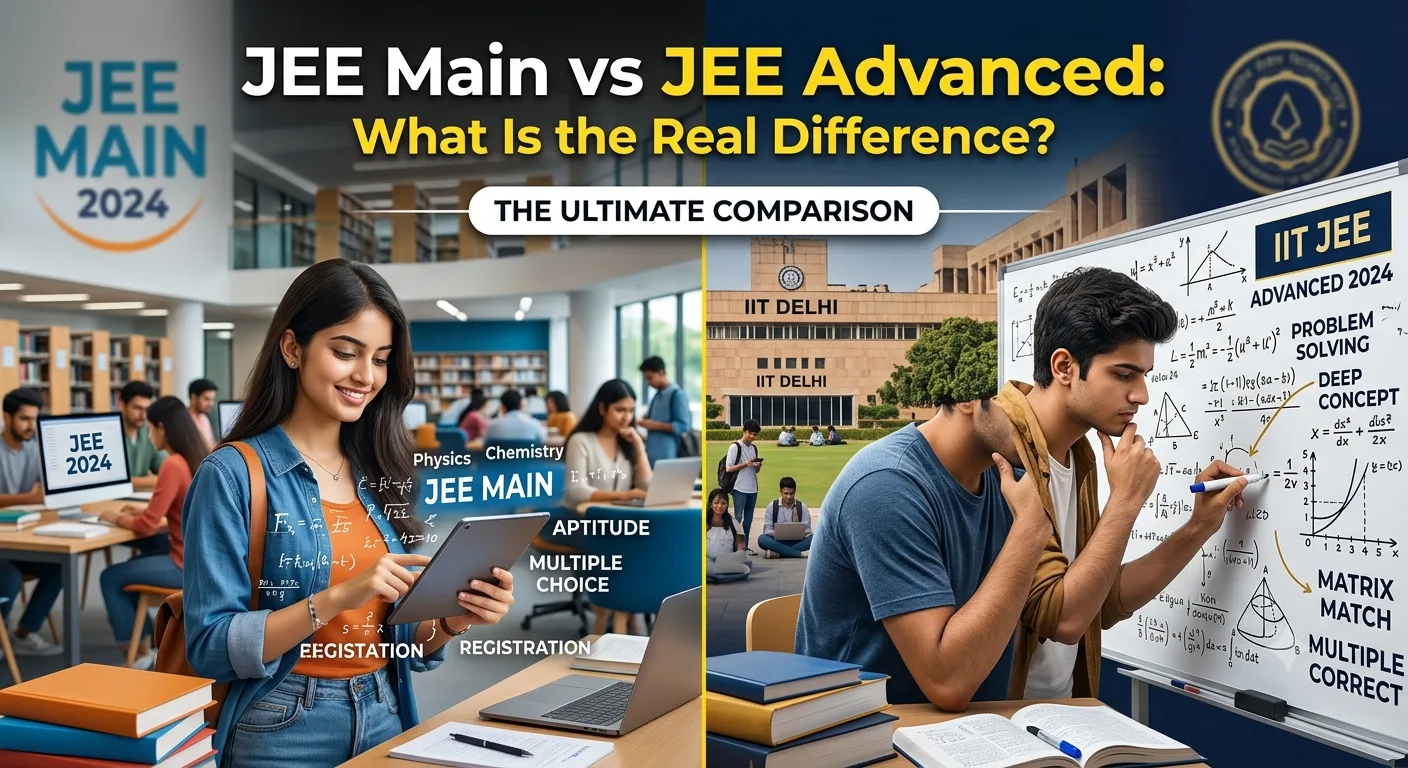 JEE Main vs JEE Advanced: What Is the Real Difference?