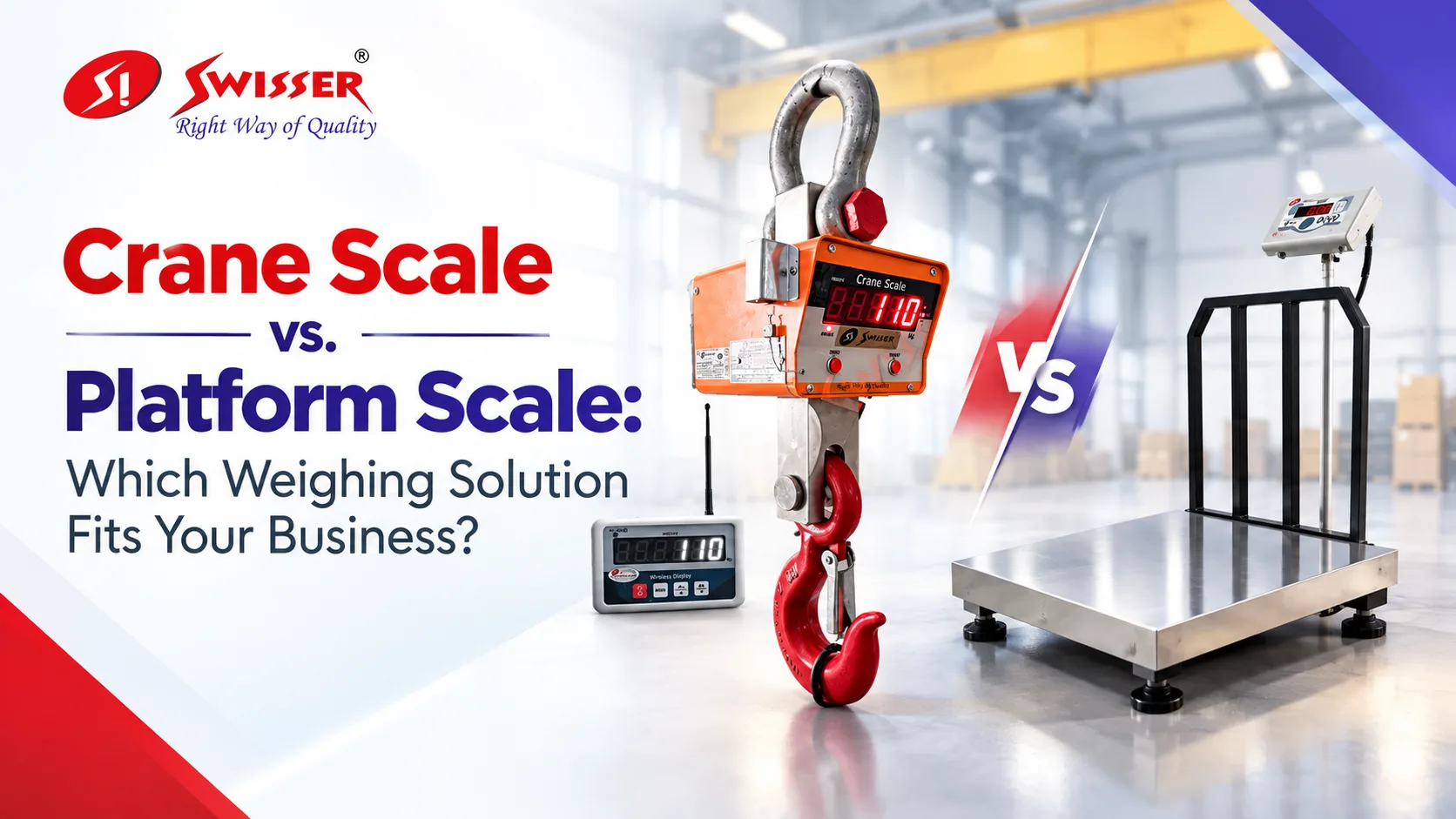 Crane Scale vs. Platform Scale: Which Weighing Solution Fits Your Business?