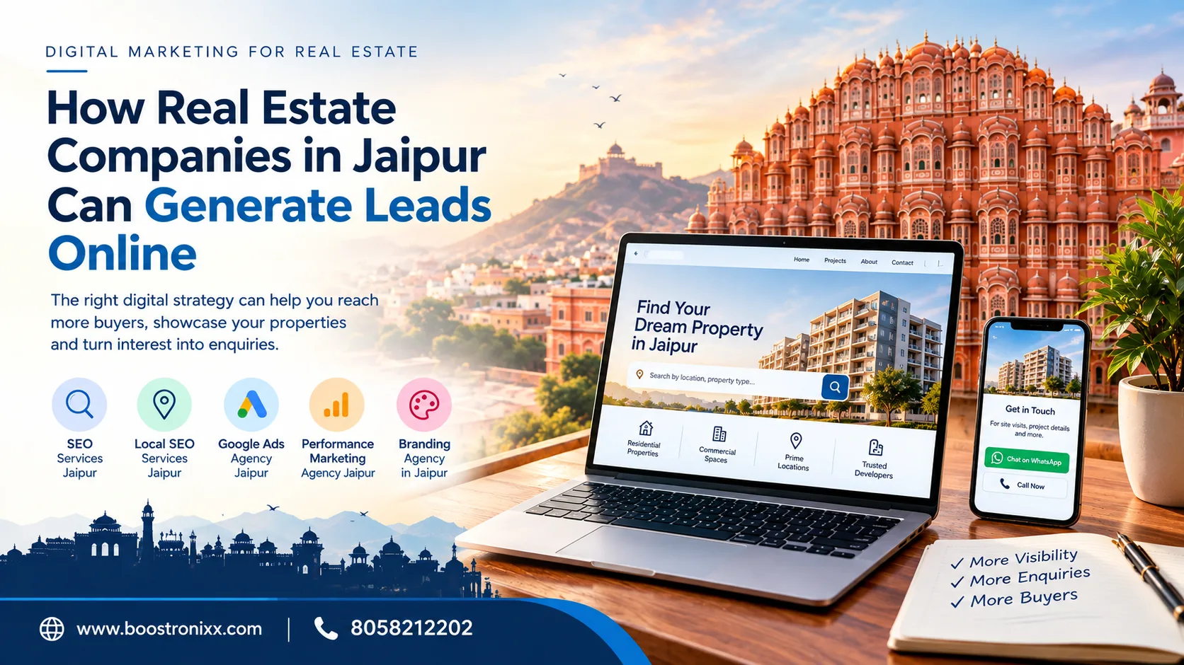 How Real Estate Companies in Jaipur Can Generate Leads Online