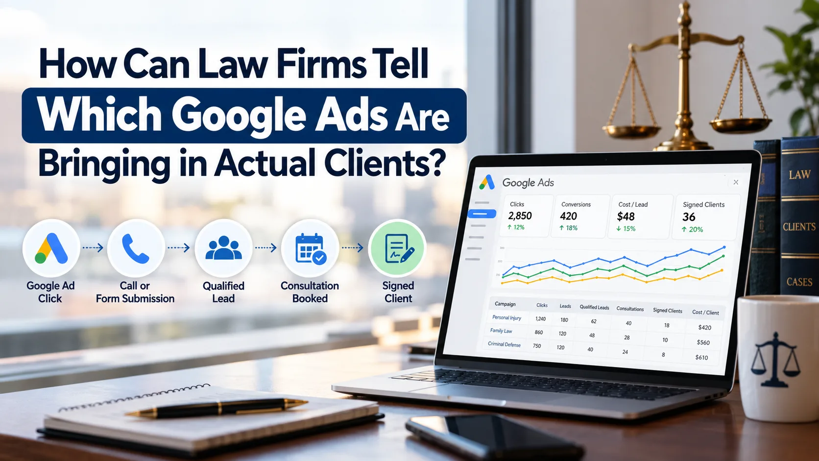 How Can Law Firms Tell Which Google Ads Are Bringing in Actual Clients?