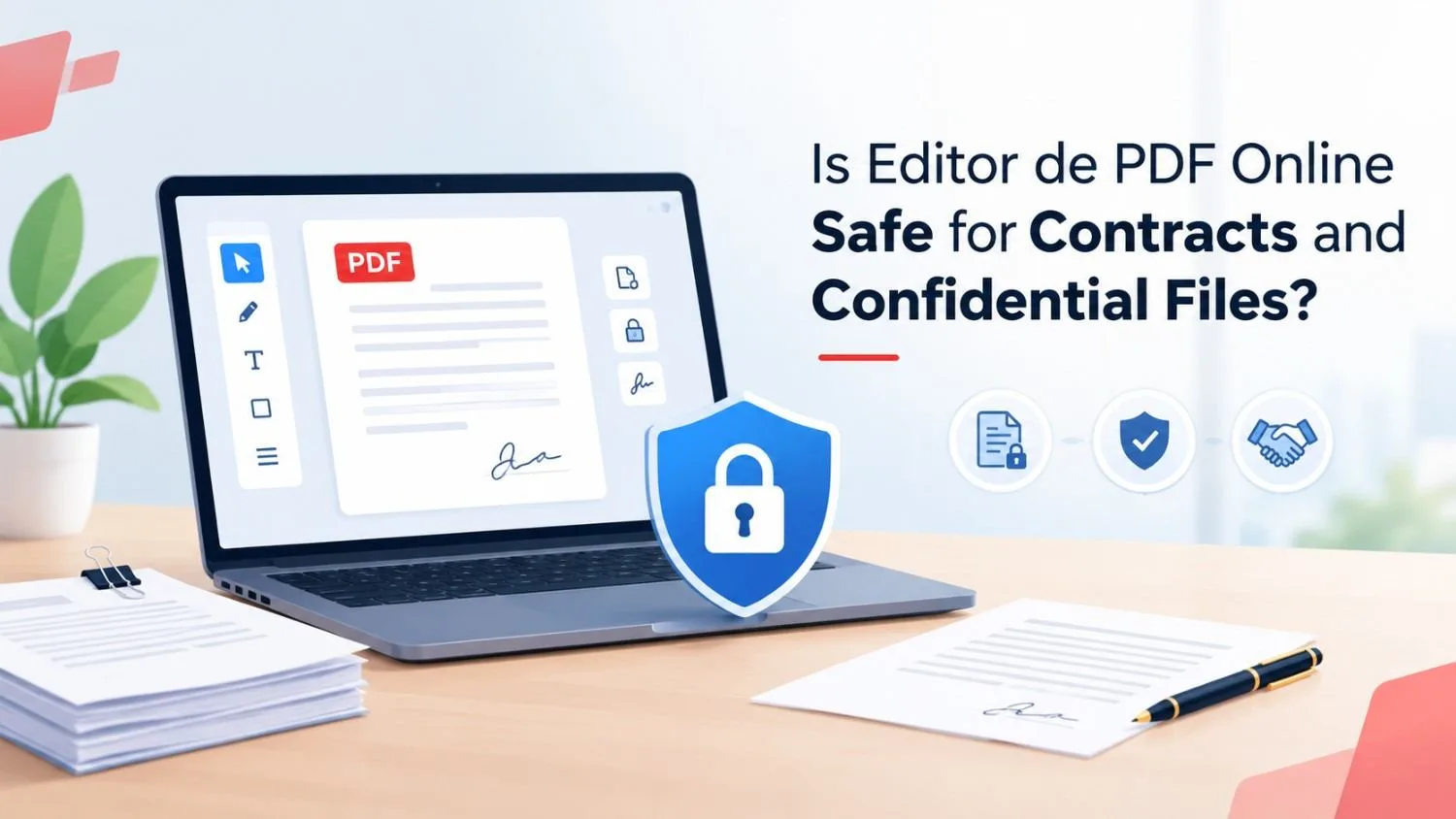 Is Editor de PDF Online Safe for Contracts and Confidential Files?
